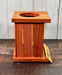 Image 4 of Tip Box - Eastern Red Cedar - Tip Jar - Charity Box - Donation Box
