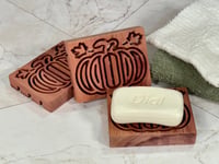 Image 3 of Aromatic Red Cedar Pumpkin Soap Deck - Soap Dish