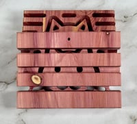 Image 5 of Aromatic Red Cedar Cat Soap Deck - Soap Dish