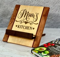 Image 5 of Mom's Kitchen Cookbook Stand with Magnetic Fold-Away Design