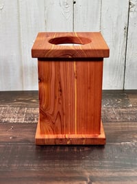 Image 5 of Tip Box - Eastern Red Cedar - Tip Jar - Charity Box - Donation Box
