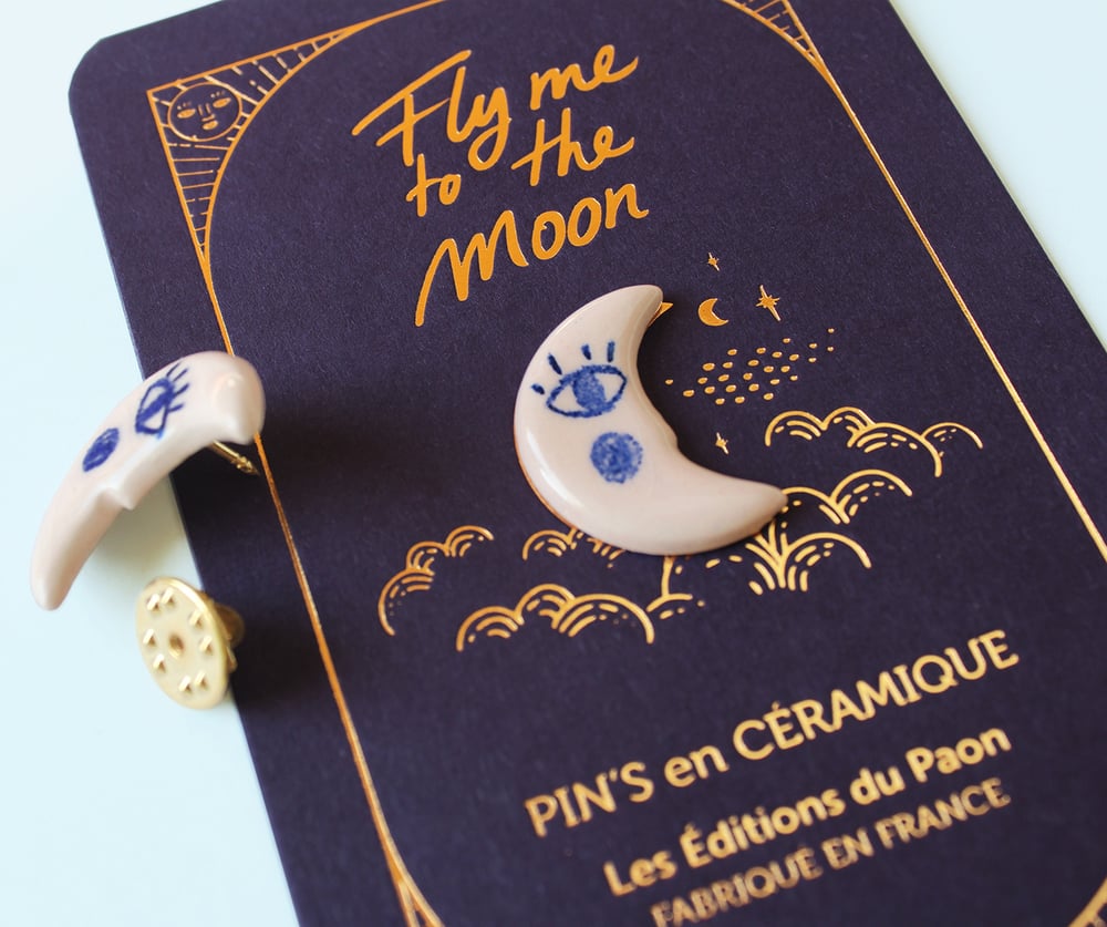 Image of Pin's céramique LUNE