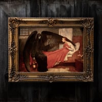 Image 1 of Gothic Wall Art Print: Death and the Maiden, Dark Fantasy Decor