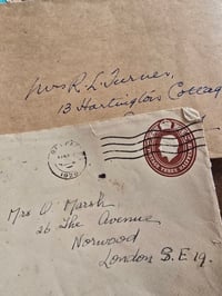 Image 4 of vintage envelopes and stamps bundle UK postal ephemera collage and junk journal pack