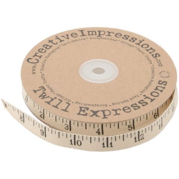 Image of Antique Twill Ruler Tape Ribbon - 2 Yard Cuts
