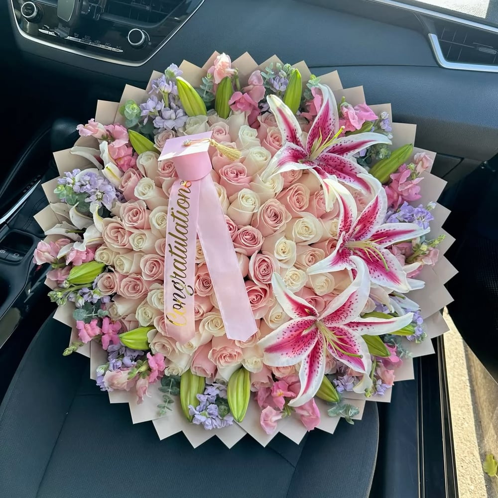 Image of Rosé Graduate Bouquet