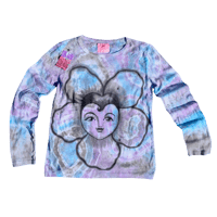 Image 1 of Flower baby geode tie dye long sleeve (M)