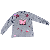 Image 1 of Stars and butterflies applique Cabela's long sleeve (m)
