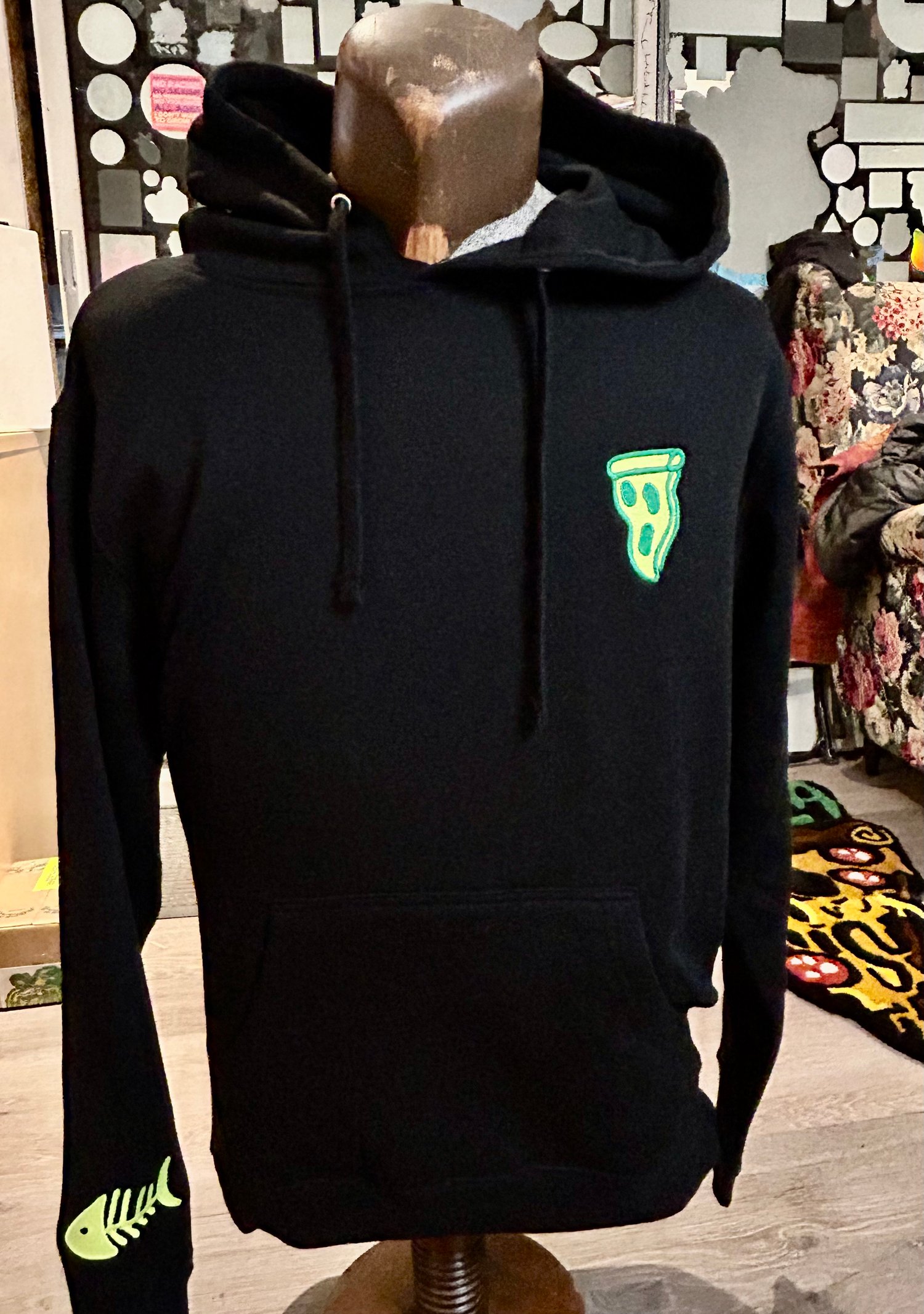 Image of Pouzza " Raccoon" hoodie / coton ouaté à capuchon. ( Pouzza 14 Collection )