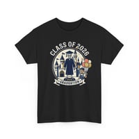 Image 6 of Class of 2026 Graduation T-Shirt – Cute Castle Grad Design with Balloons
