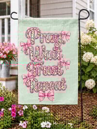 Image 6 of Pray Wait Trust Repeat Floral Coquette PNG, Pink Bow , Shirts & Stickers (DIGITAL DOWNLOAD)