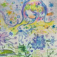 Image 3 of “blooming flowers” original signed drawing