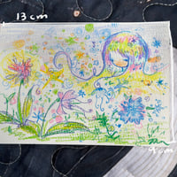 Image 4 of “blooming flowers” original signed drawing