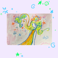 Image 1 of “befriending a sea dragon” signed original drawing