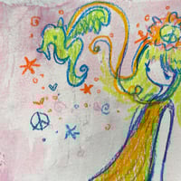 Image 2 of “befriending a sea dragon” signed original drawing