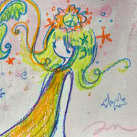 Image 3 of “befriending a sea dragon” signed original drawing