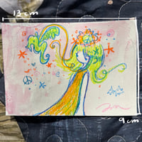 Image 4 of “befriending a sea dragon” signed original drawing