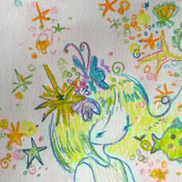 Image 2 of “deep sea fairy” original signed drawing