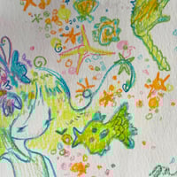 Image 3 of “deep sea fairy” original signed drawing