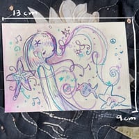 Image 4 of “purple water” signed original drawing