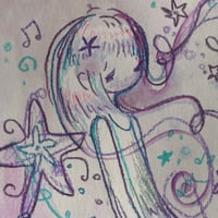 Image 2 of “purple water” signed original drawing