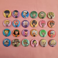 Image 1 of JoJo's Bizarre Adventure Chibi Button Badges 