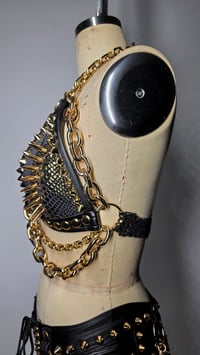 Image 7 of Crucify Snake Bra - Gilded