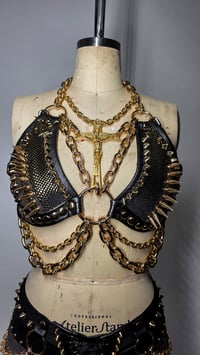 Image 2 of Crucify Snake Bra - Gilded