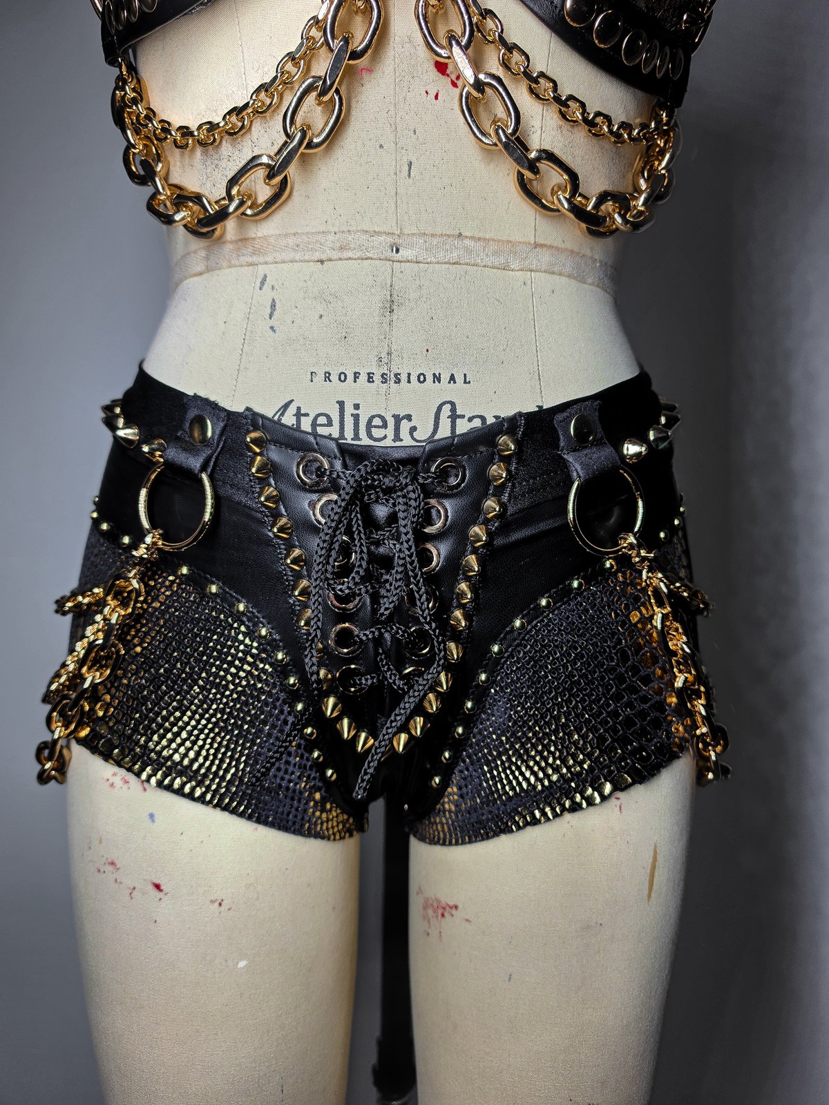 Snake Booty Shorts - Gilded | Wicked Lester Clothing Snake Booty Shorts - Gilded | Wicked Lester Clothing