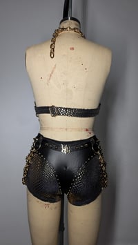 Image 6 of Snake Booty Shorts - Gilded