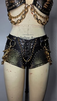 Image 8 of Snake Booty Shorts - Gilded
