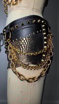 Image 11 of Snake Booty Shorts - Gilded