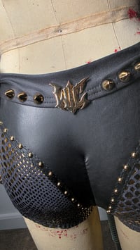 Image 14 of Snake Booty Shorts - Gilded