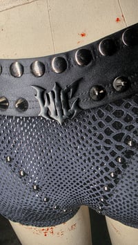 Image 11 of Snake Booty Shorts - Black