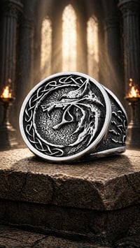Image 1 of 👑The Armored Kingdom Howling Guardian Wolf Ring-Durable Stainless Steel-Detailed Engraved Design