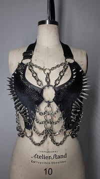 Image 2 of Exotic Snake Bra - Silver