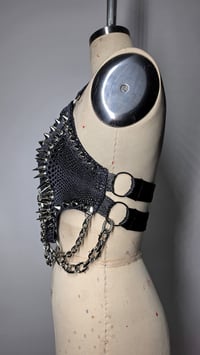 Image 5 of Exotic Snake Bra - Silver