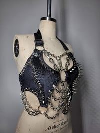 Image 6 of Exotic Snake Bra - Silver