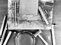 Image 2 of Copy of Group Booking 2 People - Personalised Chunky Silver Ring Making Workshop