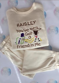 Image 1 of Personalised Toy Story Inspired Tracksuit | You've Got a Friend in Me Outfit | Custom Name Kids Loun