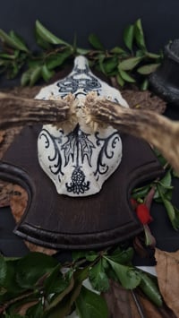 Image 4 of Deer Skull - "Nest" hand painted - OOAK