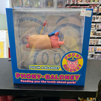 Image 1 of PHONY-BALONEY PIG IN A BLANKET FIGURE SEEN STUDIOS