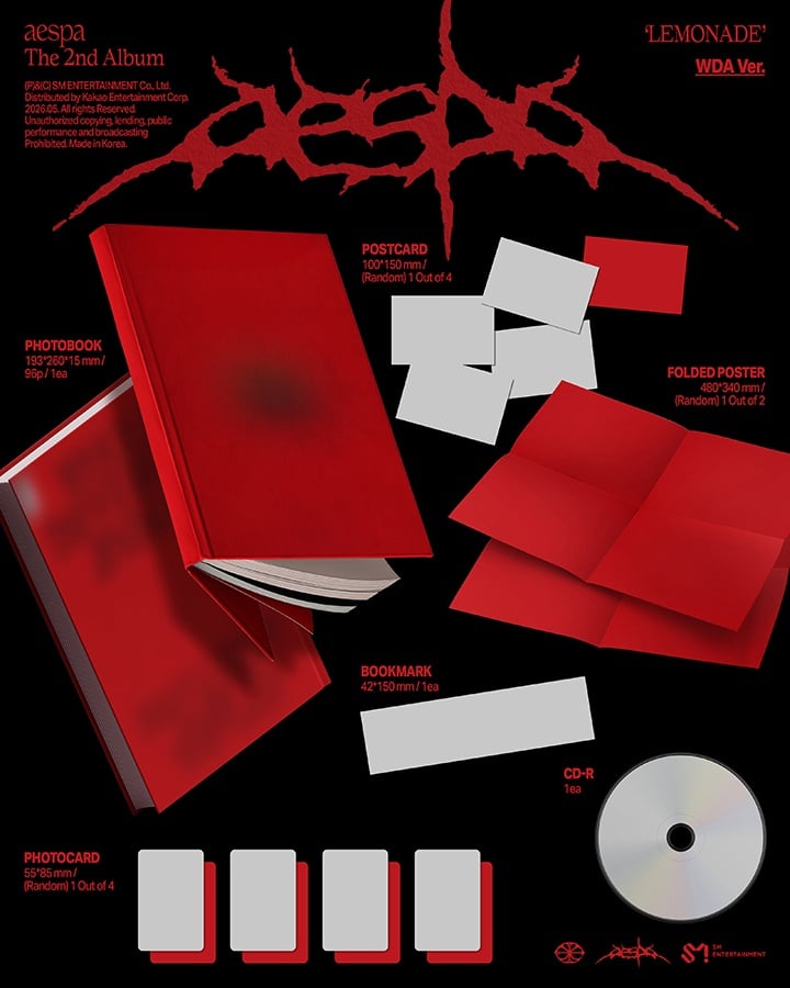 Image of [PRE-ORDER] AESPA ‘LEMONADE’ (WDA Ver.)