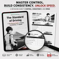 Image 4 of New E-Book: The Standard  of Driving A Sim Racing Guide to Control,  Consistency, and Speed