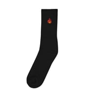 Image 1 of I'm Fire Embroidered Socks