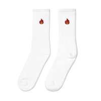 Image 10 of I'm Fire Embroidered Socks