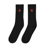 Image 2 of I'm Fire Embroidered Socks