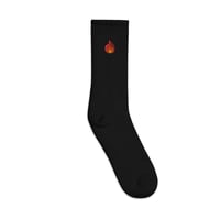 Image 3 of I'm Fire Embroidered Socks