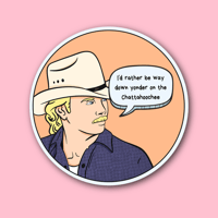 Alan Jackson Chattahoochee Sticker