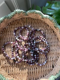 Image 3 of Plum Tourmaline Crystal Bracelet